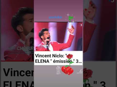 Vincent Niclo. Magnifique chanson.❤️✨✨