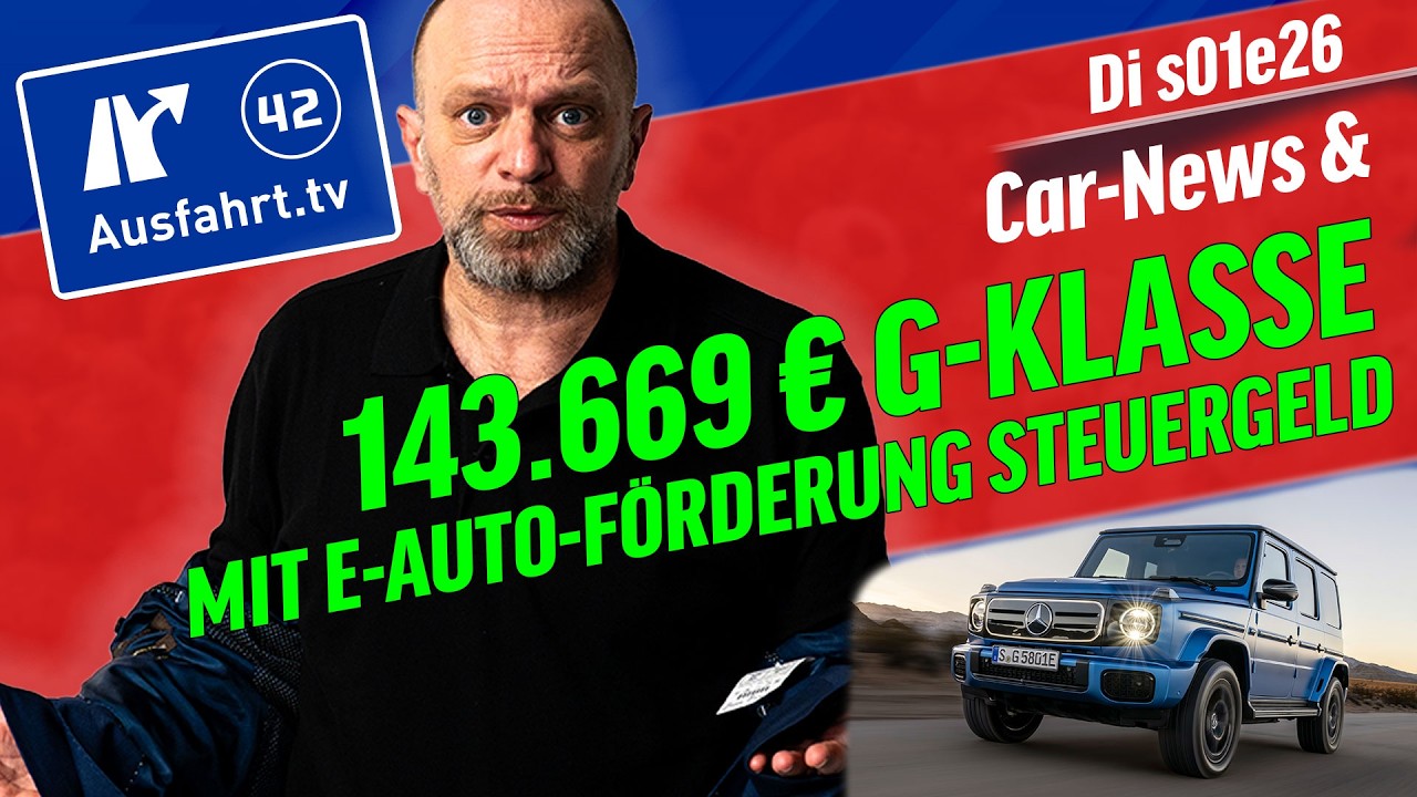 Tesla kassiert die meiste E-Auto-Förderung | Car-News | Ausfahrt.tv Show s01e26