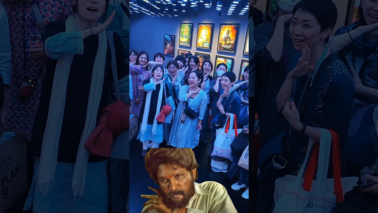 Allu Arjun Crazy Japanese Girls Pushpa 2 Movie #alluarjun#pushpa2#japanese#Viral#tranding#yt