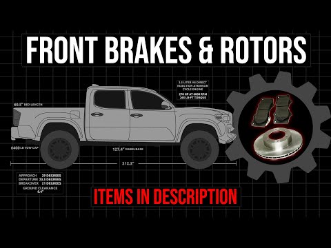 How to Replace Front Brakes and Rotors Tacoma 2005-2023
