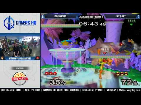 GHQ Spring Finale 2017 - Pleasantries (Samus) vs. WIT | ORLY (C. Falcon) - SSBM - Losers Quarters