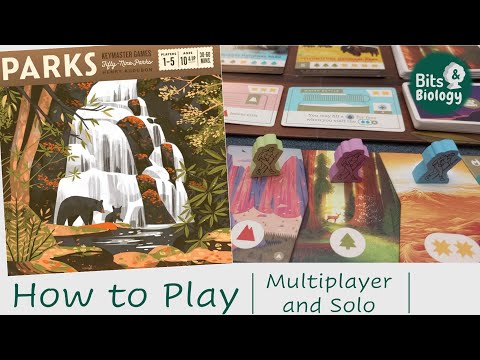 PARKS How to Play | multiplayer and solo rules | Bits & Biology
