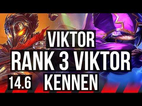 VIKTOR vs KENNEN (TOP) | Rank 3 Viktor | KR Challenger | 14.6