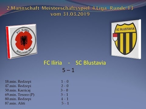 2.Mannschaft Meisterschaft 4.Liga FC Iliria - SC Blustavia