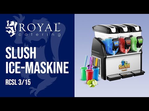 Produktvideo - Slush ice-maskine - 3 x 12 l - Royal Catering