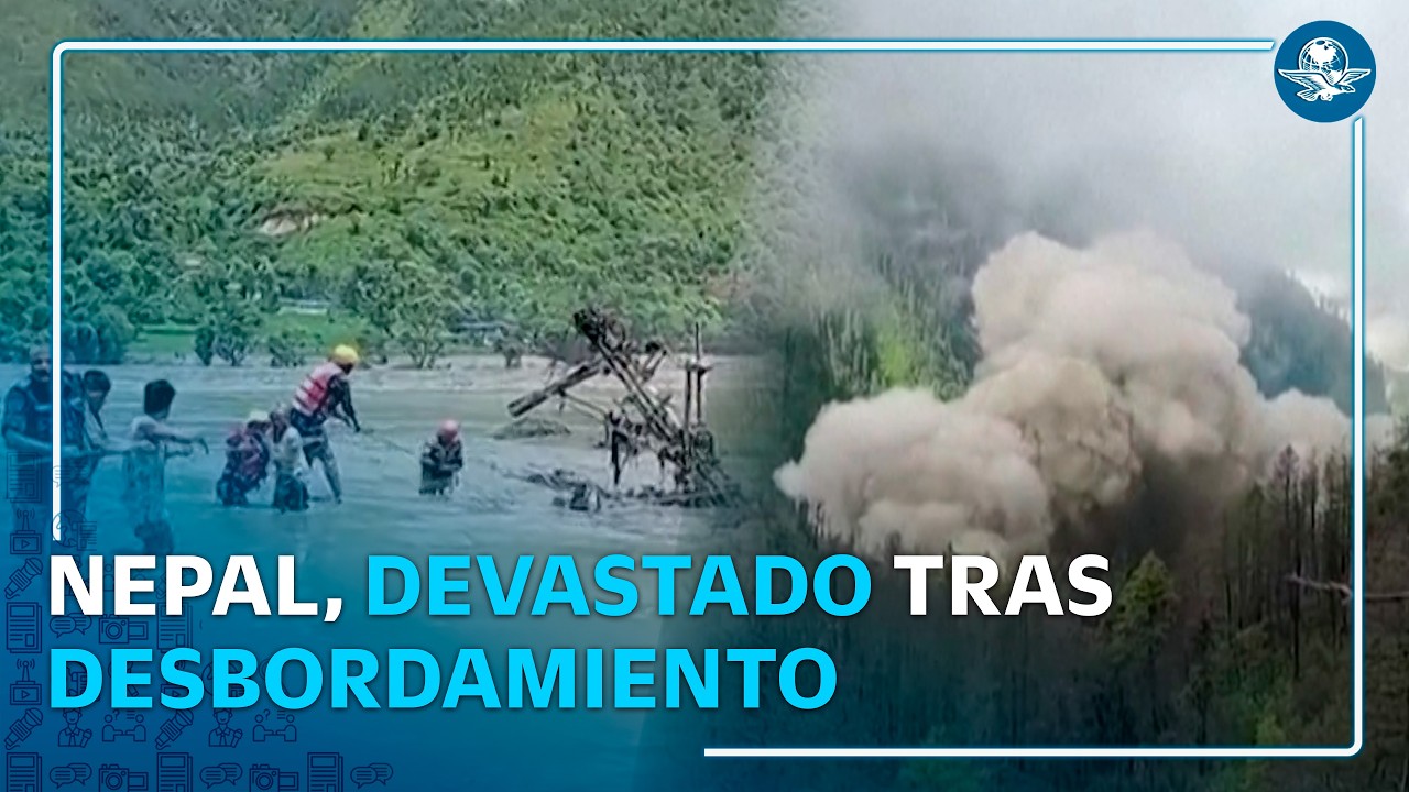 Las impactantes imágenes que dejó la inundación en Nepal