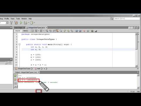 Java 7 Video Tutorial Using Integer Data Types