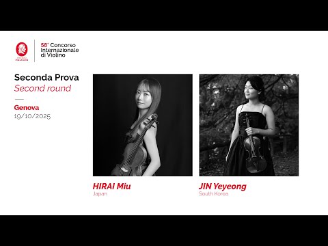 The 58th International Violin Competition “Premio Paganini” (Second Round – Session V°), 19.10.2025