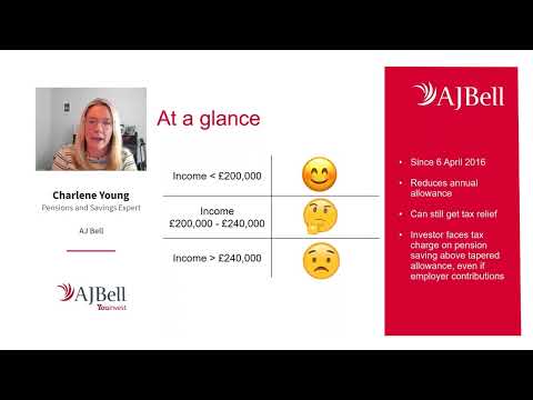 'Pension series' Tapered annual allowance – 1) Charlene Young