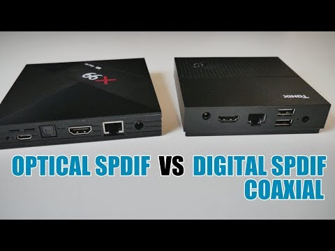 ANDROID TV BOX - OPTICAL SPIDF VS 3.5MM DIGITAL SPDIF COAXIAL