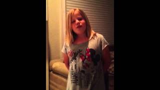 Olivia singing part of your world