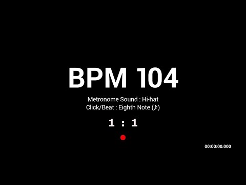 Metronome BPM 104 / Hi-hat / 8th