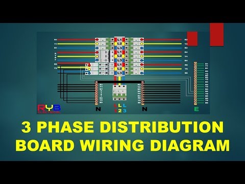 3 PHASE DISTRIBUTION BOARD  WIRING DIAGRAM Video