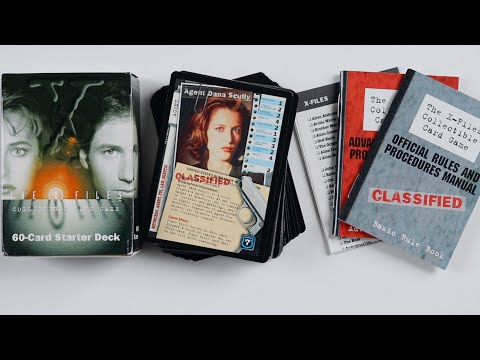 The X-Files CCG: 60 Card Premiere Set (1996) Starter Deck Pack Opening / Unboxing & Review #2