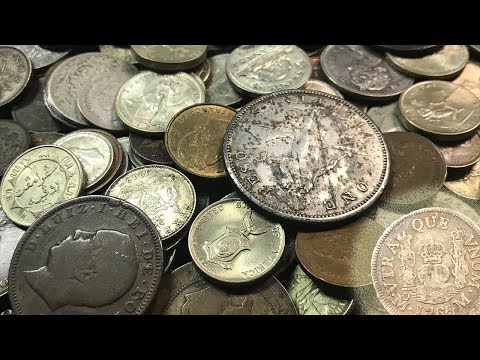UNSEARCHED Foreign Coin Collection w/COLONIAL SILVER & More