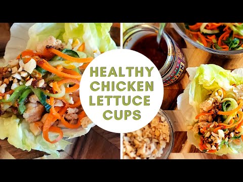 How to make HEALTHY CHICKEN LETTUCE CUPS