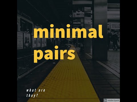 Minimal pairs explanation