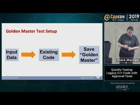 Quickly Testing Legacy C++ Code with Approval Tests - Clare Macrae - CppCon 2019