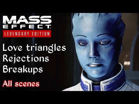 Mass Effect 2 - Every love triangle, rejection and breakup scene
