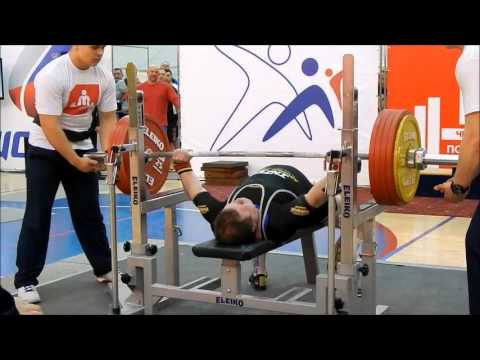 Gromov Aleksandr bench press 262,5kg@83kg, Championship of Russia 2016