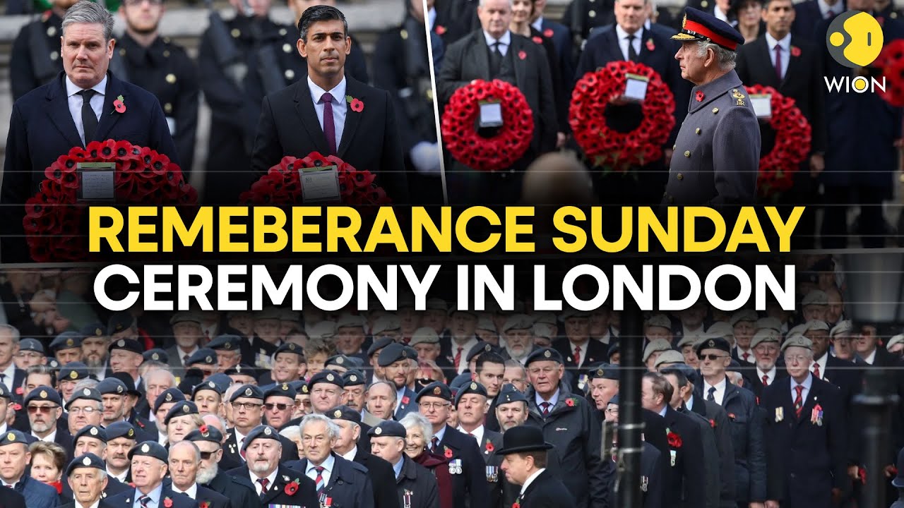 UK Remembrance Sunday LIVE: King Charles Leads Remembrance Sunday Ceremony In London | WION