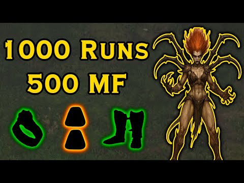 1000 Andariel Runs But With 500 MAGIC FIND (Loot Highlights)