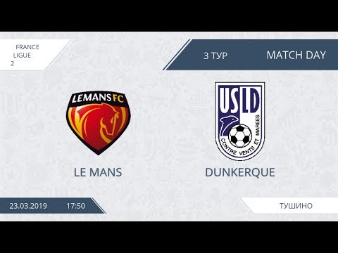 AFL19. France. Ligue 2. Day 3. Le Mans-Dunkerque