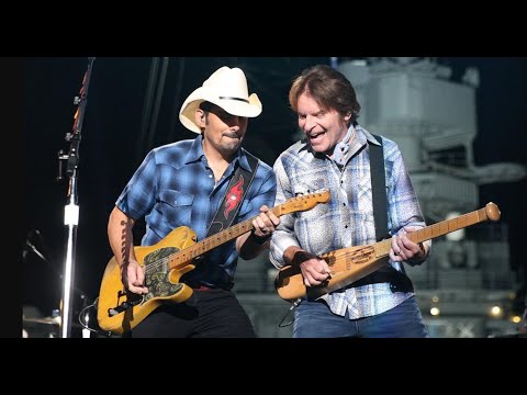 John Fogerty (CCR) and Brad Paisley play Bad Moon Rising on Jimmy Kimmel LIVE