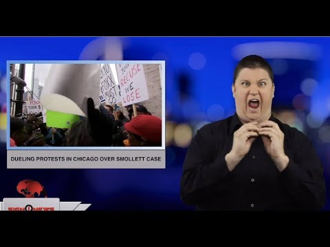 Dueling protests in Chicago over Smollett case (ASL - 4.1.19)