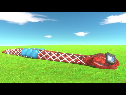 SPIDERMAN TITANOBOA VS T-REX VS SPINOSAURUS | MOD DINOSAUR FIGHTING | ANIMAL REVOLT BATTLE SIMULATOR