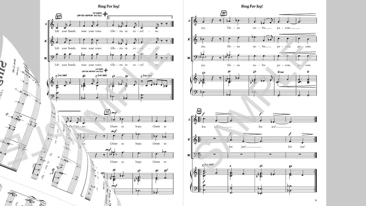 Sing For Joy! - MusicK8.com Choral Octavo