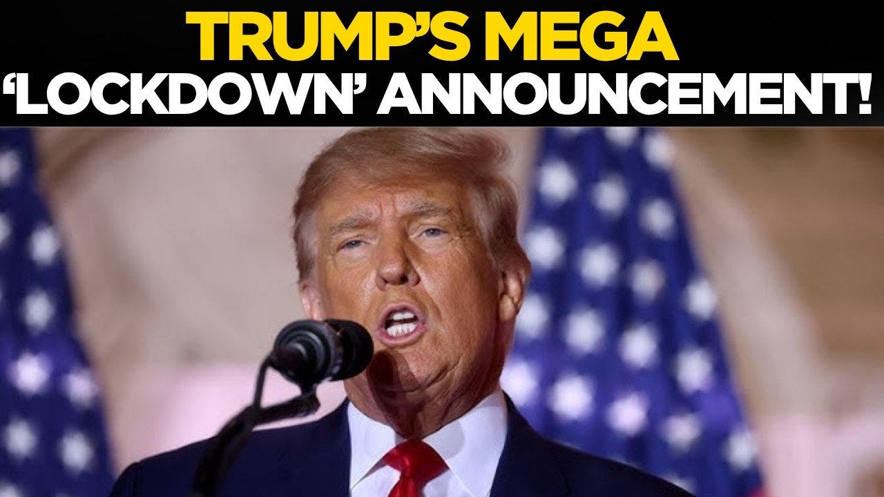 Trump Live: Trump's Lockdown Announcement | Iran Surrenders | Trump Latest Live | Trump's Speech