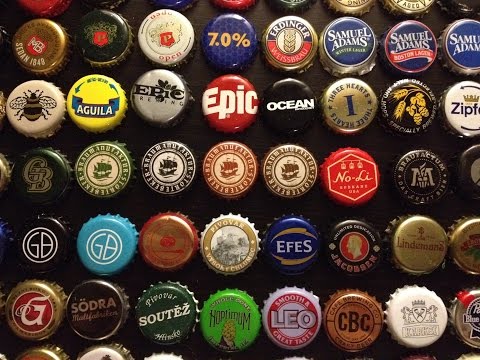 Beer bottle cap collection