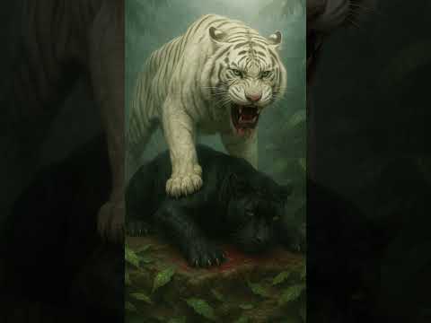 Panther’s War Against the White Titans” #youtubeshorts  #animals #blackpanther
