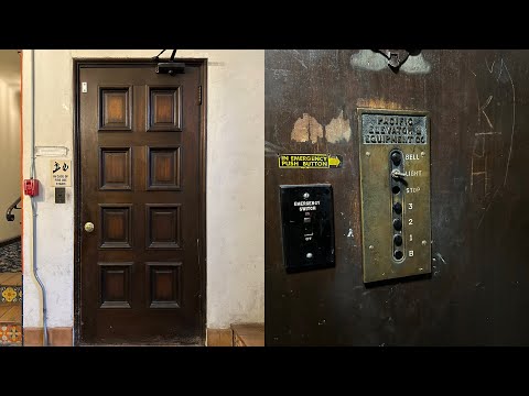 Antique Pacific Traction elevator @ Casa Bonita Apartments - Berkeley, CA