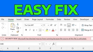 How To Enable Microsoft Has Blocked Macros From Running Untrusted Sour