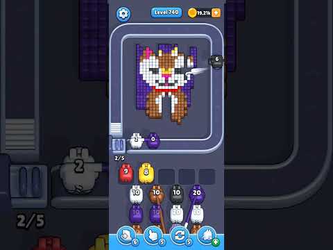 Pixel Flow Level 740 Walkthrough