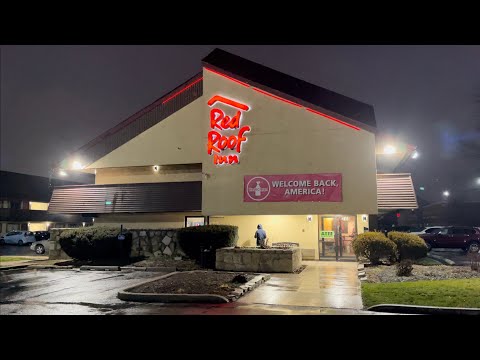 Red Roof Inn Chicago Lansing Hotel Room Tour IL