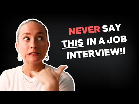 ❌ Do NOT say this in a job interview! ❌ (5 phrases to avoid!)