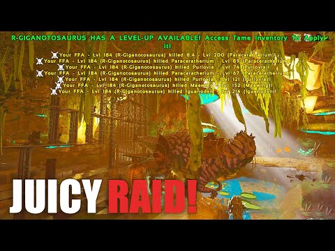 We Raided A Fat Base For Juicy Loot! | Ark Small Tribes PVP Fjordur E17