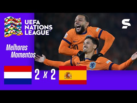 Gols e lances de Holanda x Espanha