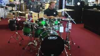 Video thumbnail for Mapex Saturn Pro Studioease Demo Green Apple Burst by TJ's Music