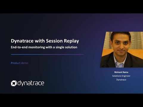 Product demo – Front-end to Back-end monitoring