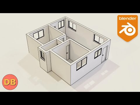 Quickest floor plan model in Blender Part 1.