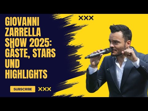 Giovanni Zarrella Show 2025: Gäste, Stars und Highlights