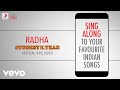 Radha - Student Of The Year|Official Bollywood Lyrics|Udit|Shreya|Vishal|Shekhar