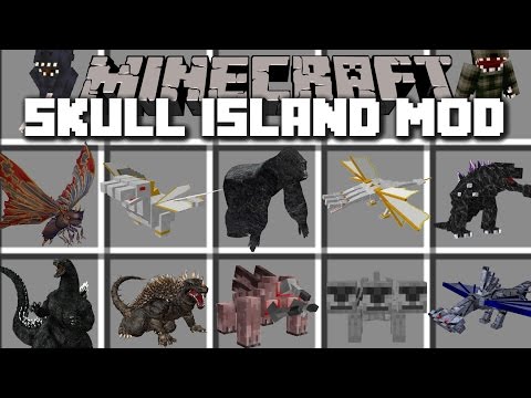 Minecraft SKULL ISLAND KING KONG MOD / PLAY WITH DIMENSIONS AND TRAVEL TO THE ISLAND!! Minecraft