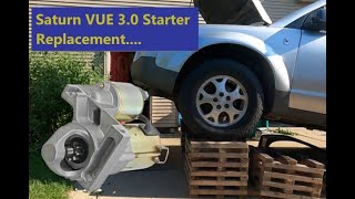 Starter replacement on the 2003 Saturn VUE 3.0 AWD
