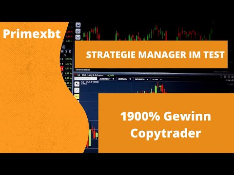 Strategie Manager Test (Teil 2) + COPYTRADER mit 1900% Rendite