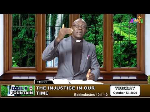 DAILY FOUNTAIN DEVOTIONAL GUIDE FOR 13 OCTOBER 2020 -  THE VEN. CHRISTOPHER IBE